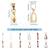 Brass Ice Pick Pinch Bails KK-SC0001-34-2