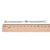 Tarnish Resistant Adjustable 304 Stainless Steel Slider Bracelets Making X-STAS-T050-031P-5