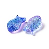 Transparent Spray Painted Glass Beads GLAA-I050-10-4
