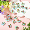 20pCS Printed Opaque Acrylic Beads OACR-TA0004-75A-5
