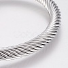 304 Stainless Steel Cuff Bangles Torque Bangles BJEW-H570-02GP-3