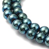 Electroplate Synthetic Magnetic Hematite Beads Strands G-E602-01B-3