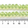 Baking Paint Transparent Glass Beads Strands DGLA-A034-J8MM-D07-4