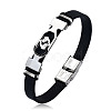 201 Stainless Steel Constellation Beaded Bracelet LS-ZODI-PW0001-044H-1