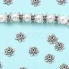 50Pcs Tibetan Style Alloy Bead Caps FIND-YW0009-11-1