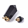 Faceted Natural Obsidian Pendants G-T131-15A-4