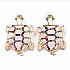 Alloy Stud Earrings for Women EJEW-J045-06LG-1