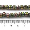 Electroplated Natural Lava Rock Beads Strands G-A251-B01-01H-4