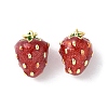 Brass Enamel Pendants KK-A252-38G-02-1