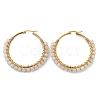 Beaded Hoop Earrings X-EJEW-JE03830-01-3