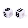 Opaque Acrylic Beads SACR-N020-04A-B-3