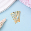Brass Flat Head Pins KK-YW0004-02C-G-1