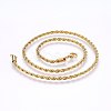 304 Stainless Steel Rope Chain Necklaces X-NJEW-F226-03G-03-1
