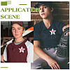 20Pcs Star with Baseball Pattern Computerized Embroidery Cloth Iron on/Sew on Patches PATC-BC0001-27-5