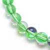Synthetic Moonstone Beads Strands G-F143-10mm-04-3