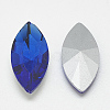 Pointed Back Glass Rhinestone Cabochons RGLA-T083-7x15mm-11-2