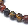Natural Tiger Eye Bead Stretch Bracelets BJEW-K212-C-005-3
