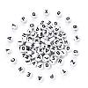 Craft White Acrylic Beads SACR-YW0001-08-1