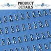 50Pcs Brass Ice Pick Pinch Bails IFIN-FS0001-47B-3