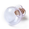 Lucky Bag Shape Glass Cork Bottles Ornament AJEW-A039-02F-2