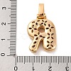 Brass Micro Pave Cubic Zirconia Pendants KK-C076-29R-G01-3