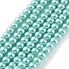 Baking Paint Pearlized Glass Pearl Round Bead Strands HY-Q003-6mm-32-3