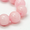 Natural Mashan Jade Round Beads Strands G-D263-8mm-XS02-2