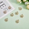 Brass Micro Pave Cubic Zirconia Pendants FIND-SZ0002-62-2