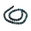 Natural Chrysocolla Azurite Beads Strands G-D0010-08-8mm-2