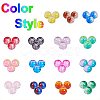 Spray Painted Crackle Glass Beads CCG-PH0002-14-5