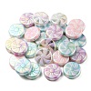 UV Plating Opaque Acrylic Beads OACR-P010-02-2