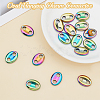 16Pcs PVD Vacuum Plating Non-magnetic Synthetic Hematite Connector Charms G-AR0004-78-4