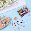 66Pcs 11 Colors Polyester Cord Mobile Straps FIND-GF0006-43-3