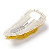 Faux Fur Imitation Lambs Wool Snap Hair Clips X-PHAR-P004-02-2