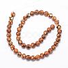 Tibetan Style Turtle Back Pattern dZi Beads G-K166-02-8mm-L1-01-2