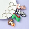PVC Plastic Pendant Keychain KEYC-YW0001-14-2