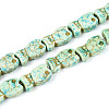 Spray Painted Synthetic Turquoise Beads Strands TURQ-T004-16A-1
