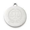 201 Stainless Steel Pendants SA-CBA3D3A-05P-24-1