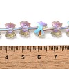 Electroplate Glass Beads EGLA-F163-01-FR02-4