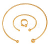 Iron Cuff Bangle & Rings & Collar Necklaces Sets for Women FS-WG38B2A-01-5