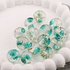 Transparent Resin Inner Dried Flower Beads RESI-TAC0025-01D-1
