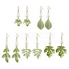 Painting Alloy Dangle Earrings EJEW-JE05740-1