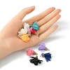 10Pcs 10 Colors Chiffon Pendants FIND-YW0003-09-4