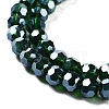 Electroplate Transparent Glass Beads Strands EGLA-A035-T6mm-A10-3