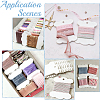 80Pcs Bone Shape Paper Thread Winding Boards SENE-SC0001-09A-7