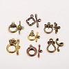 Mixed Tibetan Style Toggle Clasps TIBE-PH0004-11-1