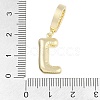 Brass Micro Pave Clear Cubic Zirconia Pendants KK-M289-01J-G-3