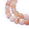 Natural Cherry Blossom Agate Beads Strands G-I249-B01-01-3