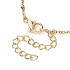 5Pcs 5 Colors Dyed Natural Quartz Polygon Pendant Necklaces NJEW-JN04491-S-6