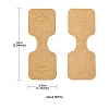 Kraft Paper Fold Over Jewelry Display Cards with Hanging Hole CDIS-YW0001-12-3